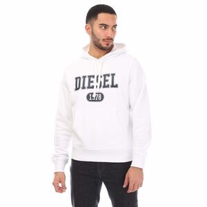 Diesel Mens S-Ginn 1-B Hoodie / White